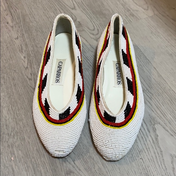 caparros beaded shoes